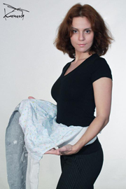 Karaush ergo baby carrier made of sling fabric with cotton lining or brown cloth Karaush ergo baby carrier made of sling fabric with cotton lining or brown cloth
